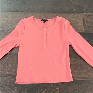 Peach Forever 21 Henley